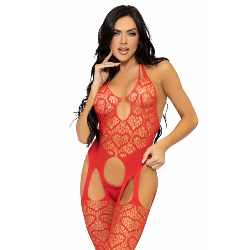 Body Erotico a Rete Leg Avenue Sweet Heart — Taglia Unica