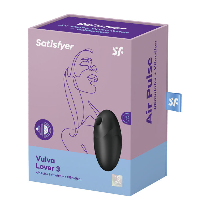 Succhia Clitoride Air Pulse Satisfyer Vulva Lover 3 — Nero