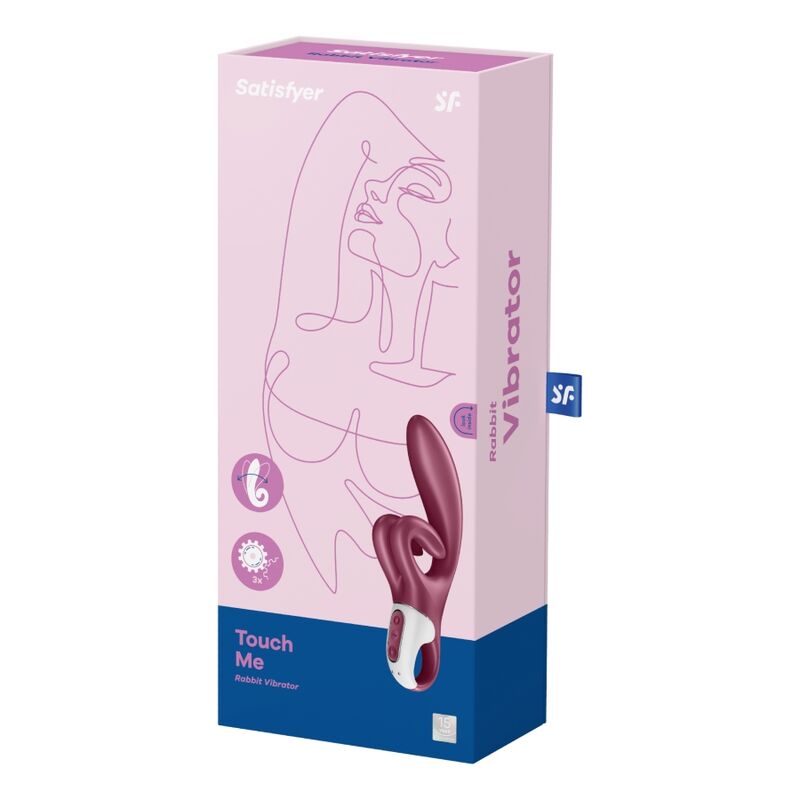 Vibratore Rabbit Punto G e Clitoride Satisfyer Touch Me — Rosso