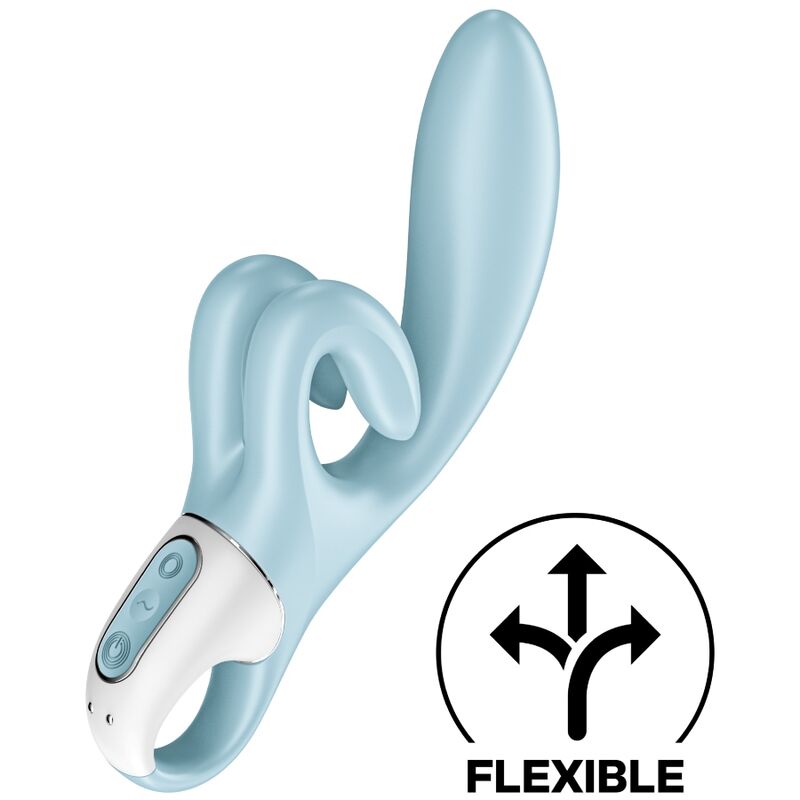 Vibratore Rabbit Punto G e Clitoride Satisfyer Touch Me — Blu