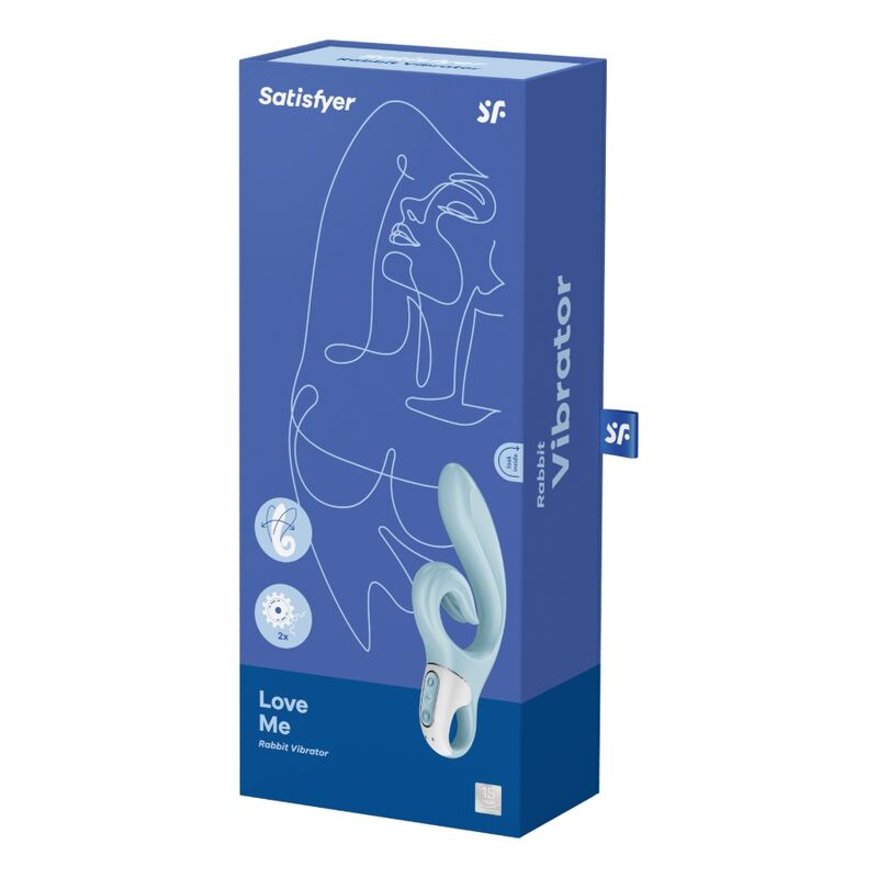 Vibratore Rabbit Punto G Satisfyer Love Me — Blu
