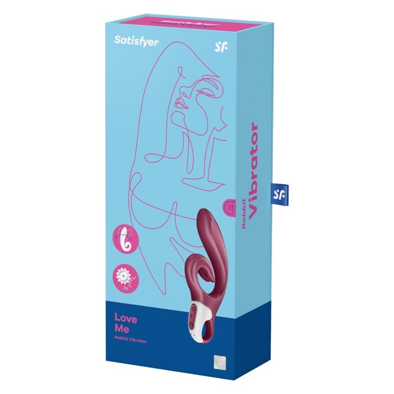 Vibratore Rabbit Punto G Satisfyer Love Me — Rosso