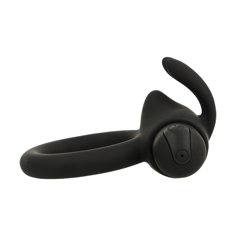 Anello Fallico Vibrante Black&Silver Agron 2.0 — Elastico