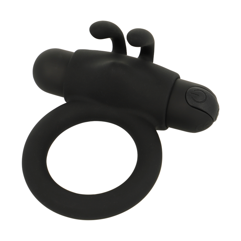 Anello Fallico Vibrante Black&Silver Agron 2.0 — Elastico