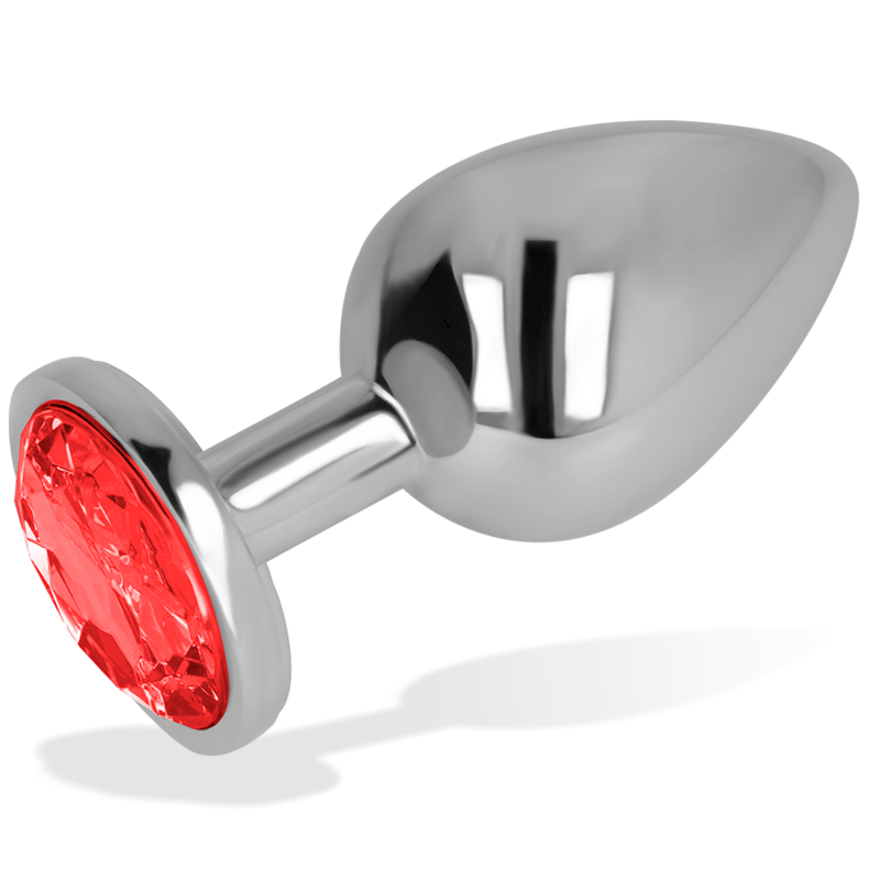 Plug Anale OHMAMA Cristallo Rosso — 8 cm