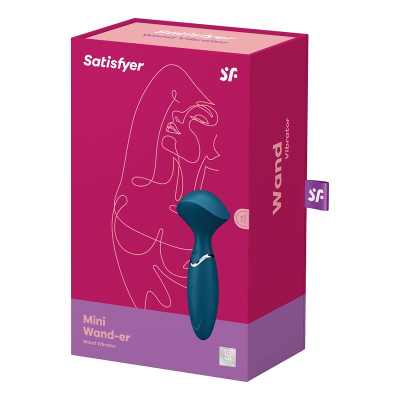 Vibratore Wand Satisfyer Mini Wand-er — Compatto, Blu