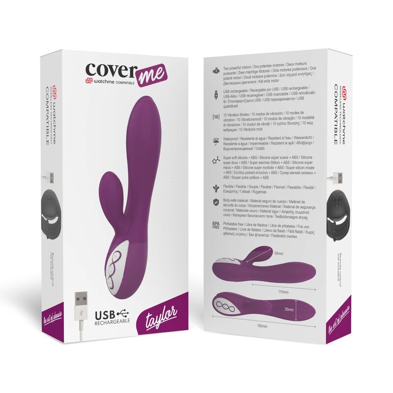 Vibratore Rabbit Wireless Coverme Taylor — 12 Modalità