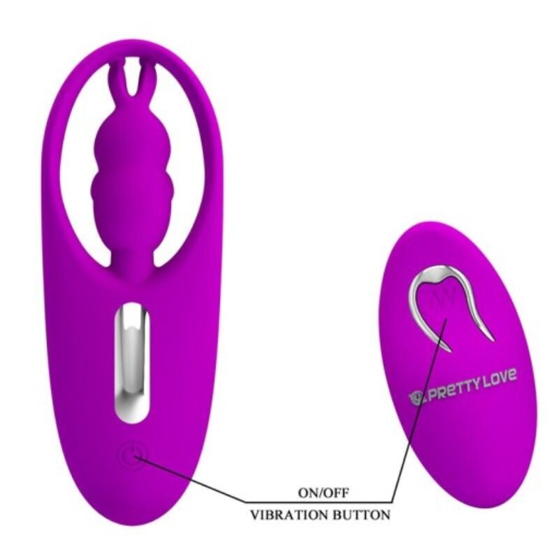 Stimolatore Clitoride con Telecomando Pretty Love Wild Rabbit