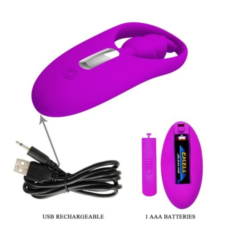 Stimolatore Clitoride con Telecomando Pretty Love Wild Rabbit