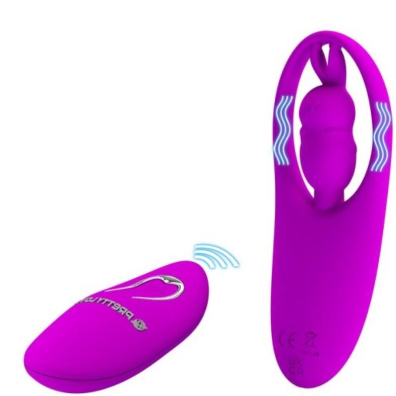 Stimolatore Clitoride con Telecomando Pretty Love Wild Rabbit