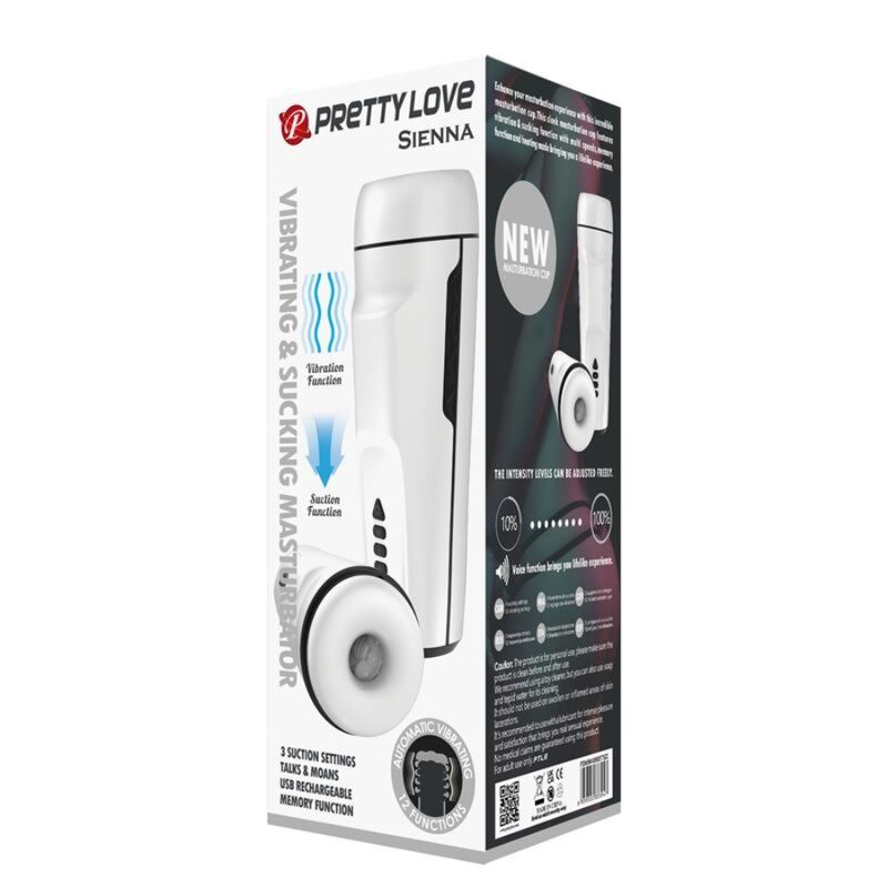 Masturbatore Maschile con Calore Pretty Love Sienna — 7 Modalità
