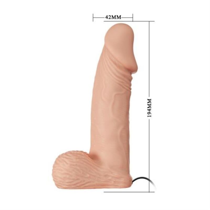 Imbracatura Strapless con Dildo Realistico Baile — 19,4 cm