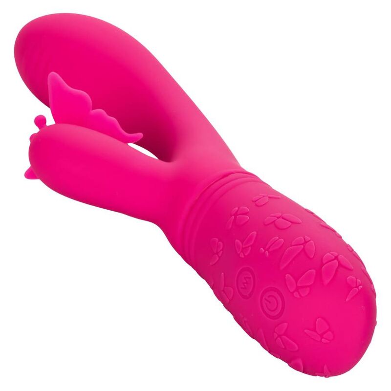 Stimolatore Vulvare Vibrante Calexotics Butterfly Kiss Flutter — Rosa