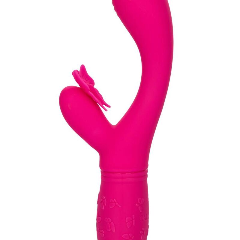 Stimolatore Vulvare Vibrante Calexotics Butterfly Kiss Flutter — Rosa