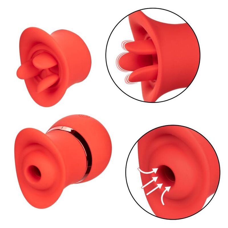 Succhia Capezzoli Vibrante Calexotics French Kiss — 12 Funzioni