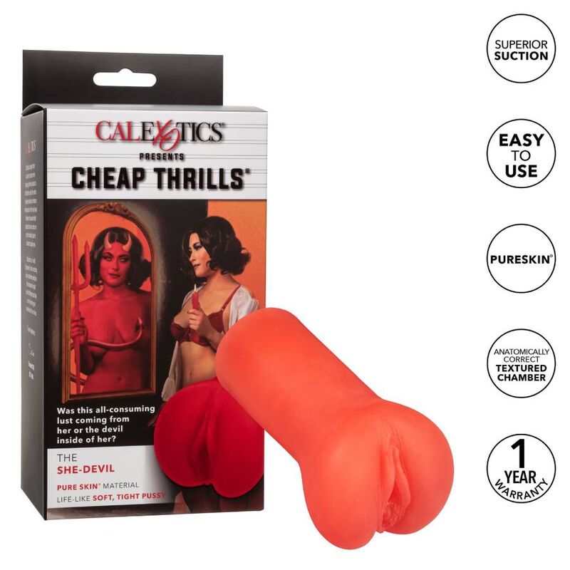 Masturbatore Maschile Calexotics Cheap Thrills She Devil — 14 cm
