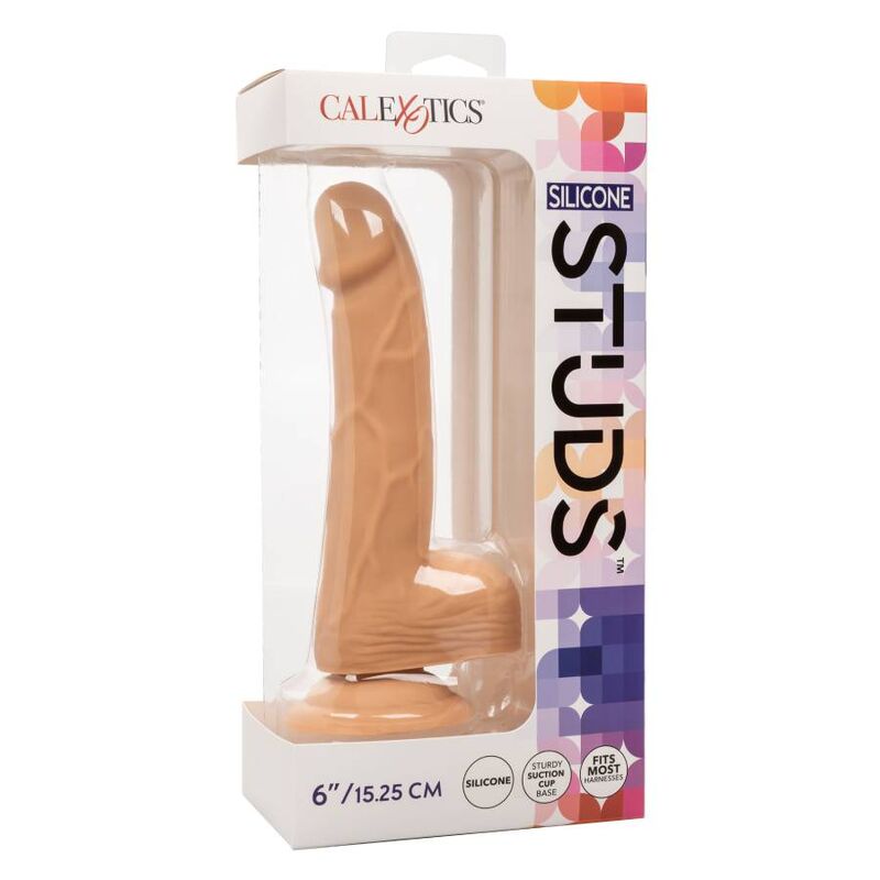 Dildo Realistico con Ventosa Calexotics Silicone Studs 6 — 15 cm