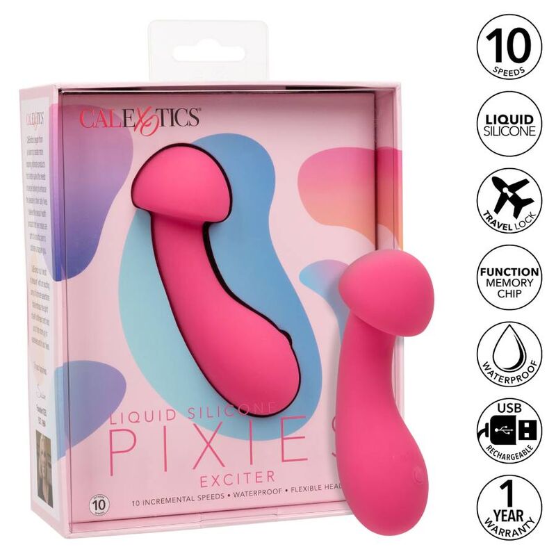 Vibratore Clitoride Calexotics Pixies — Silicone, 10 Velocità