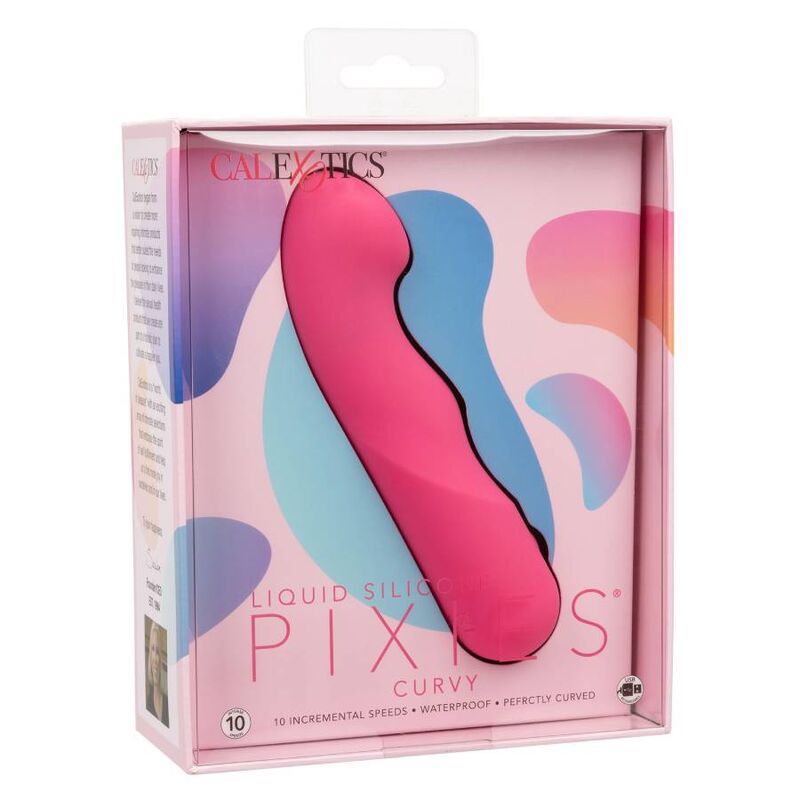 Vibratore Clitoride Calexotics Pixies Curvy — 10 Velocità, Rosa