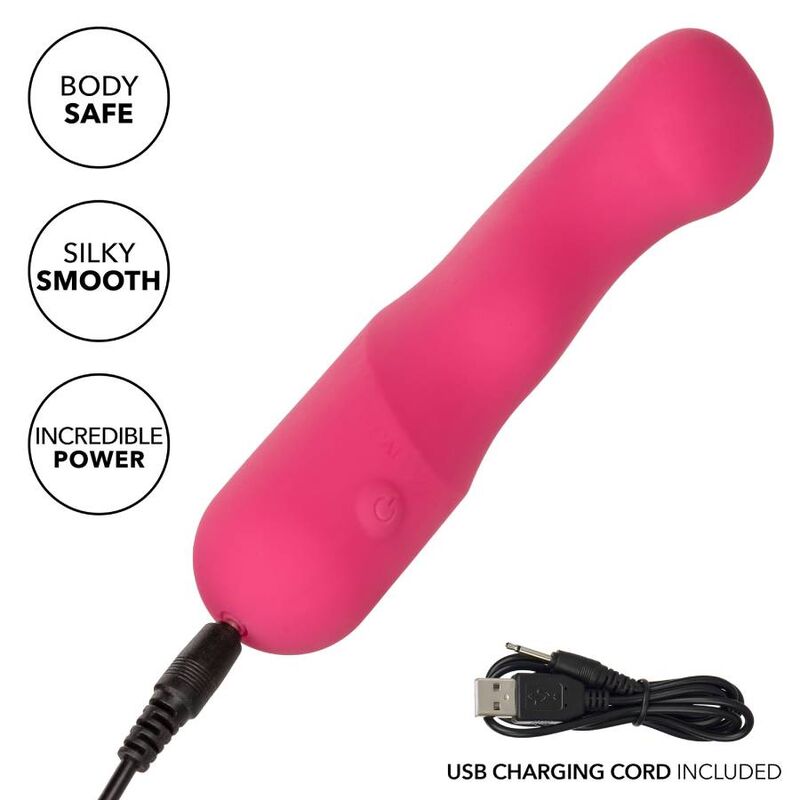Vibratore Clitoride Calexotics Pixies Curvy — 10 Velocità, Rosa