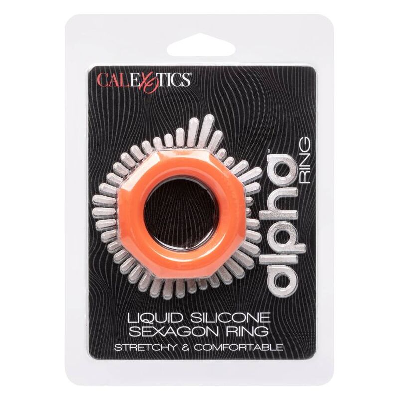 Anello Fallico Vibrante Calexotics Alpha Sexagon — Silicone