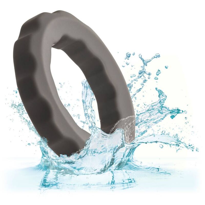 Anello Fallico Vibrante Calexotics Alpha — Silicone, Grigio