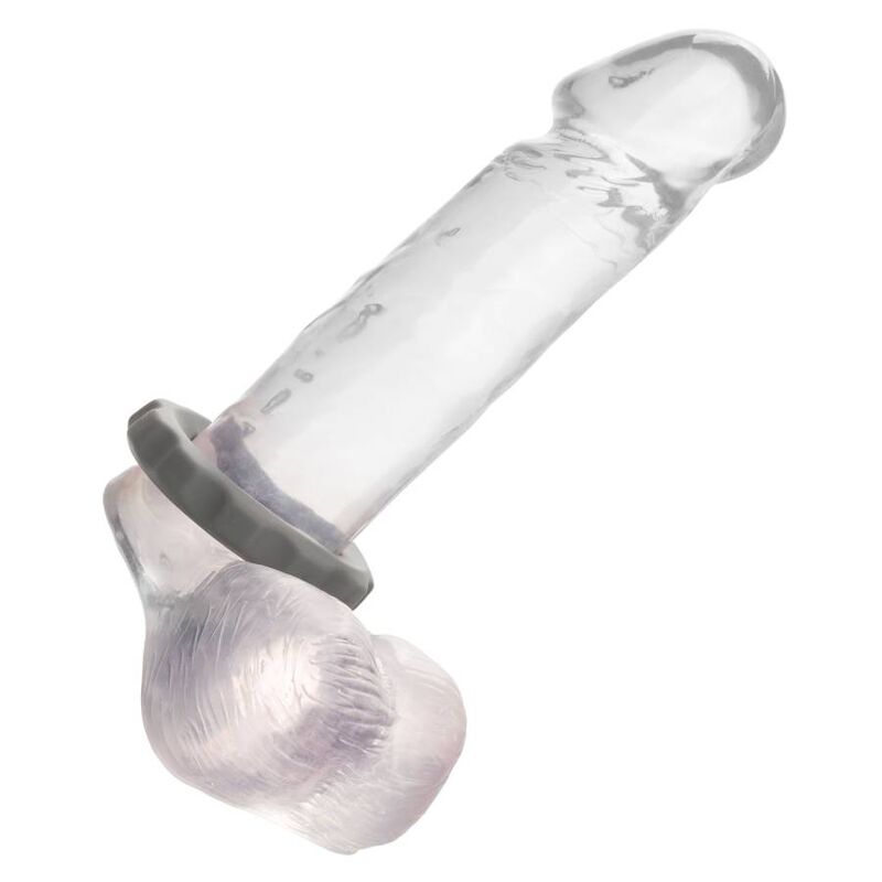 Anello Fallico Vibrante Calexotics Alpha — Silicone, Grigio