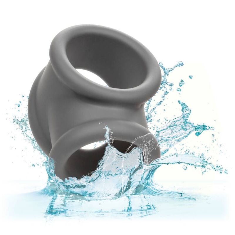 Anello Fallico Vibrante Calexotics Alpha Precision — Silicone Grigio