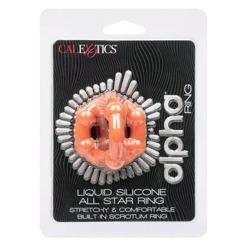 Anello Fallico Vibrante Calexotics Alpha All Star — Arancione