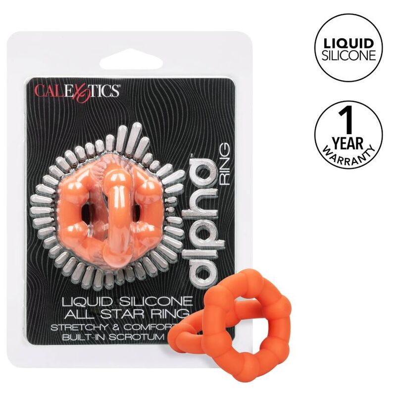Anello Fallico Vibrante Calexotics Alpha All Star — Arancione