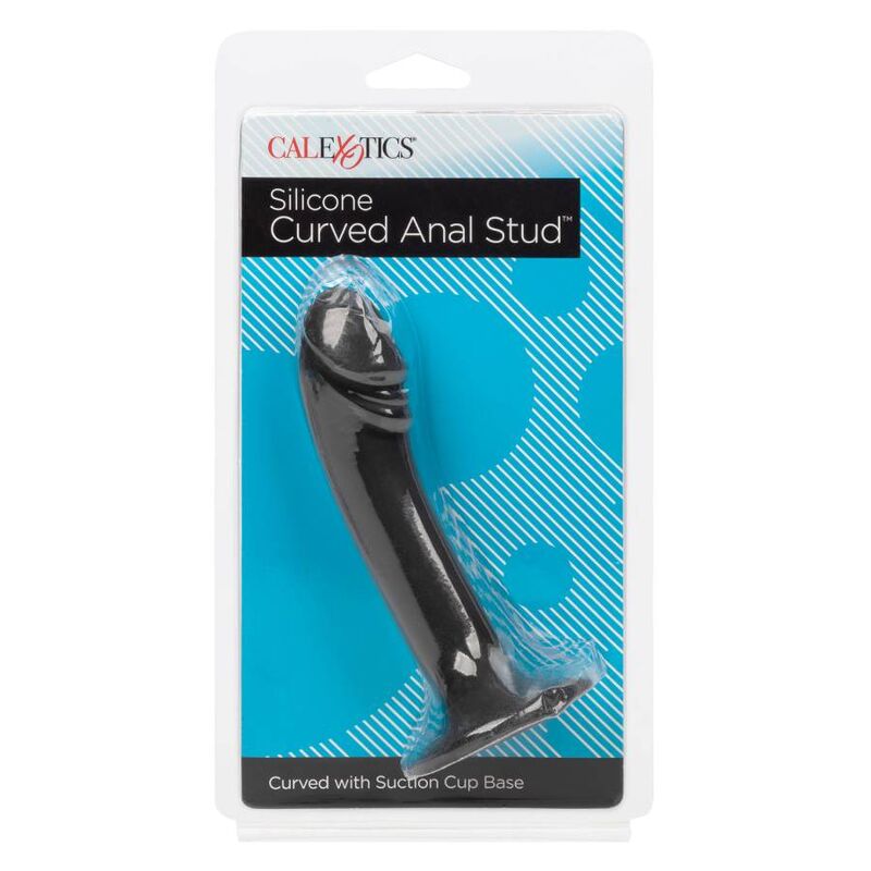 Plug Anale Curvo in Silicone Calexotics Studio — Base Ventosa