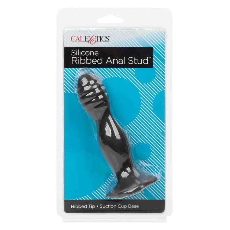 Plug Anale a Costine in Silicone CalExotics Studio — Ventosa
