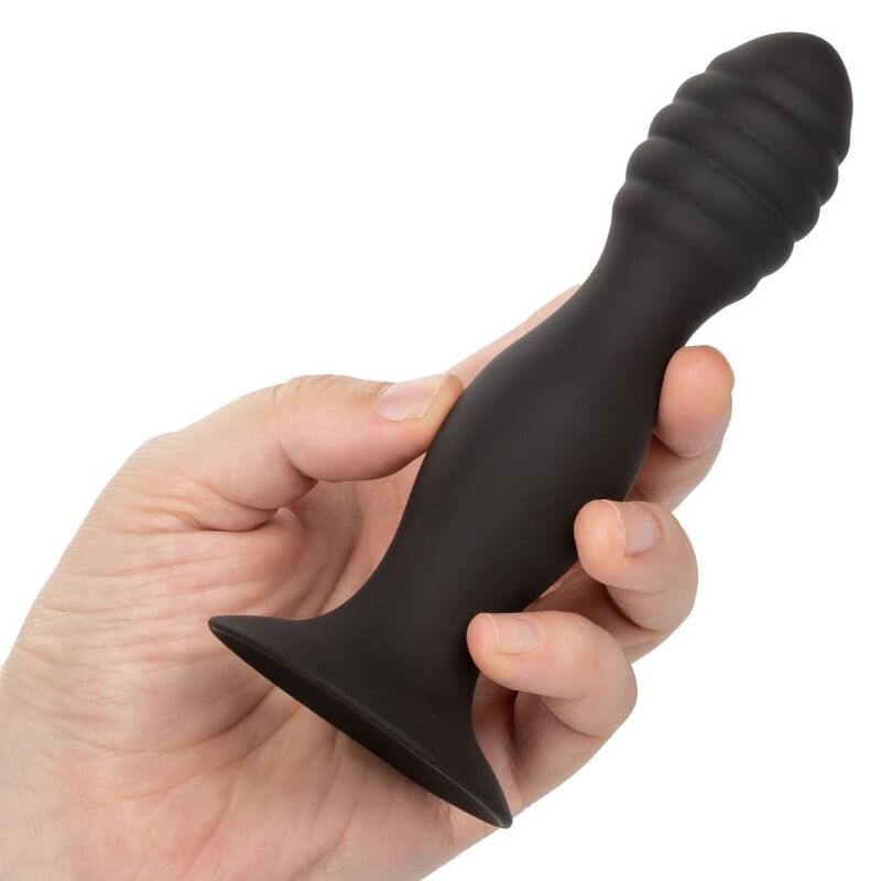 Plug Anale a Costine in Silicone CalExotics Studio — Ventosa