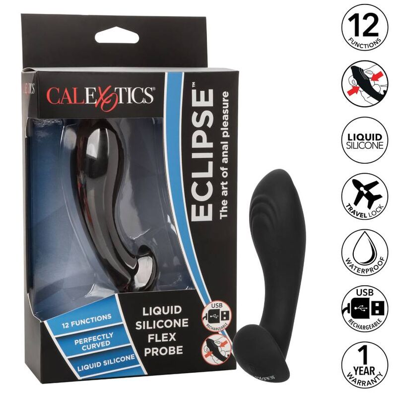 Plug Anale Flessibile Calexotics Eclipse — Silicone Liquido