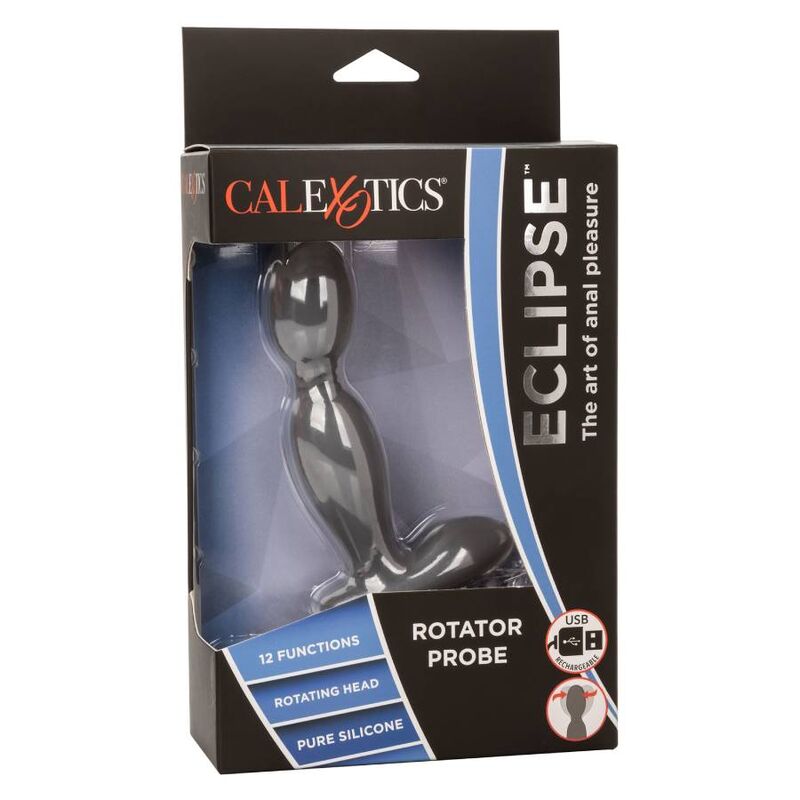 Plug Anale Rotante Calexotics Eclipse — Silicone, 12 Modalità