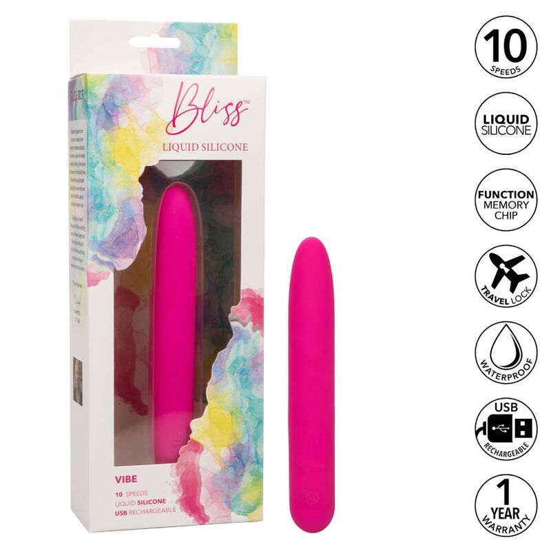 Vibratore Clitoride Calexotics Bliss Vibe — Silicone, 10 Velocità