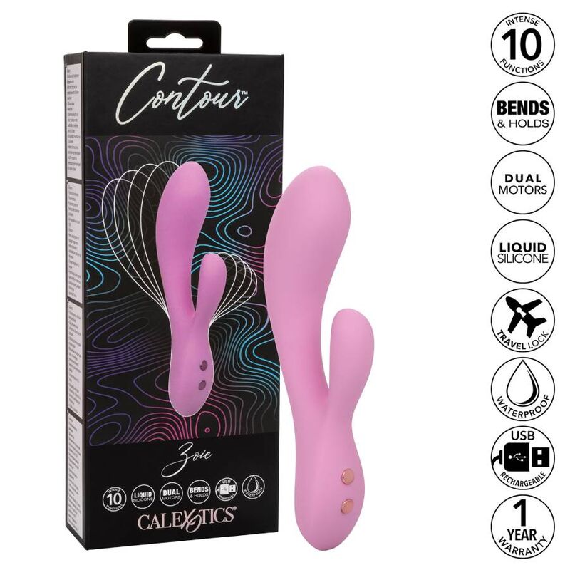Vibratore Rabbit Punto G Calexotics Contour Zoie — Rosa