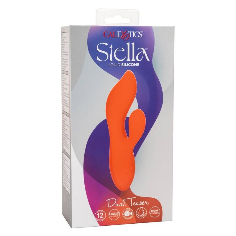 Vibratore Rabbit Punto G Calexotics Stella Dual — Arancione