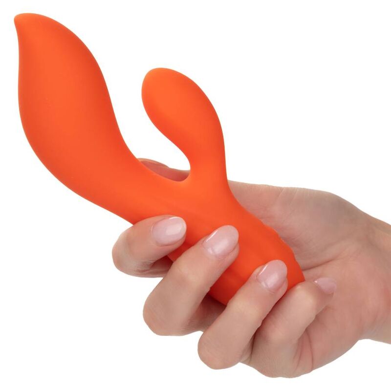 Vibratore Rabbit Punto G Calexotics Stella Dual — Arancione
