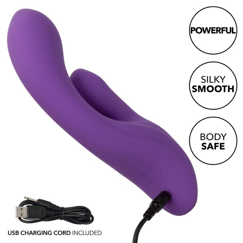 Vibratore Punto G Dual Calexotics Stella — Silicone, 12 Modalità