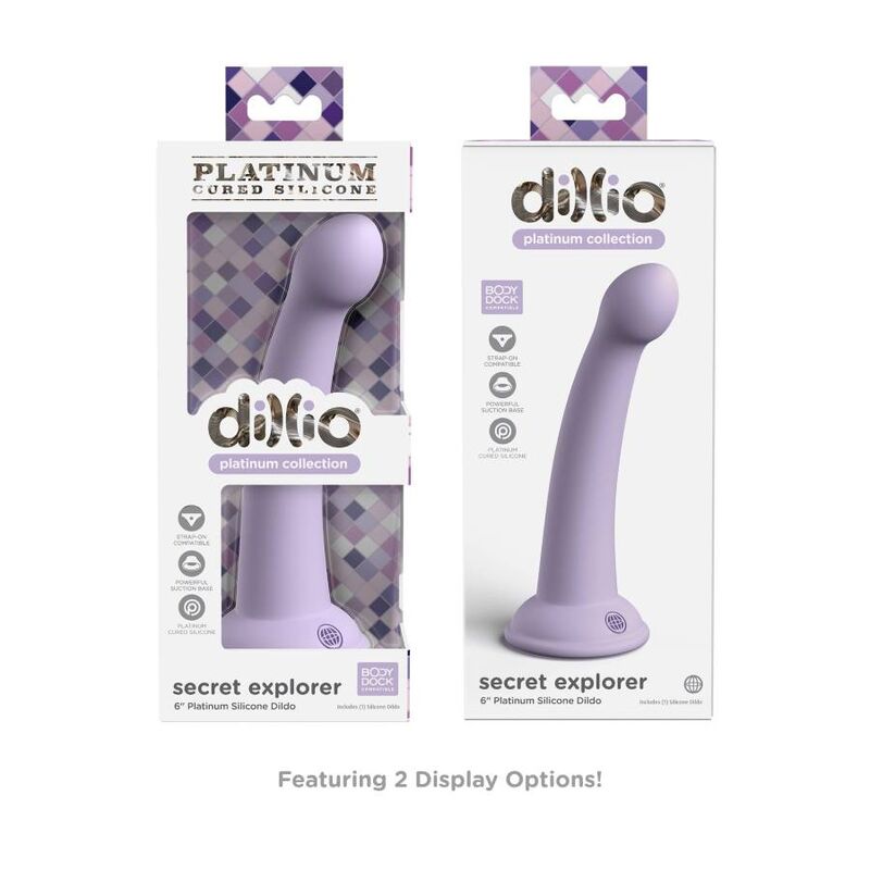Dildo con Ventosa Dillio Secret Explorer — Silicone, 15 cm