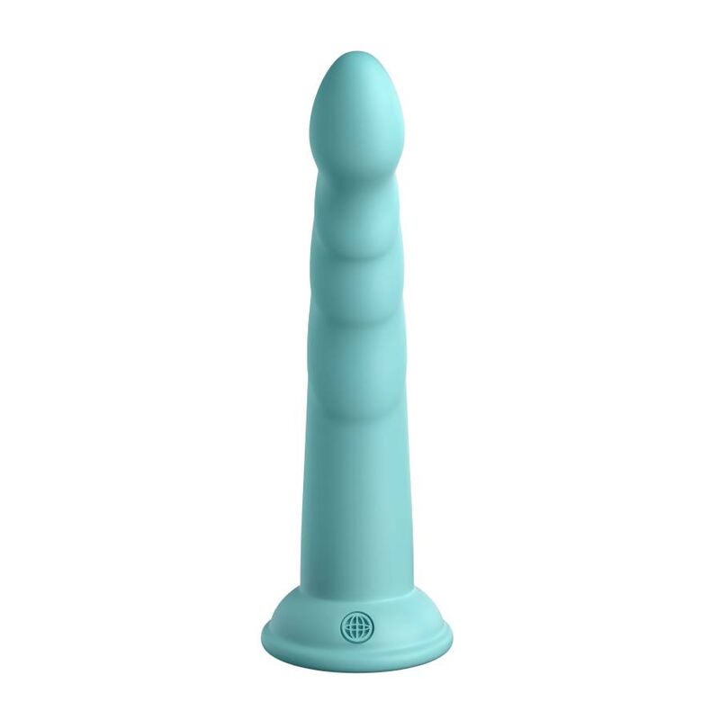 Dildo Slim Dillio Slim Seven — Silicone Platino, 18 cm, Verde
