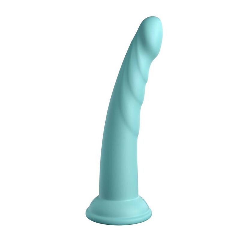 Dildo Slim Dillio Slim Seven — Silicone Platino, 18 cm, Verde