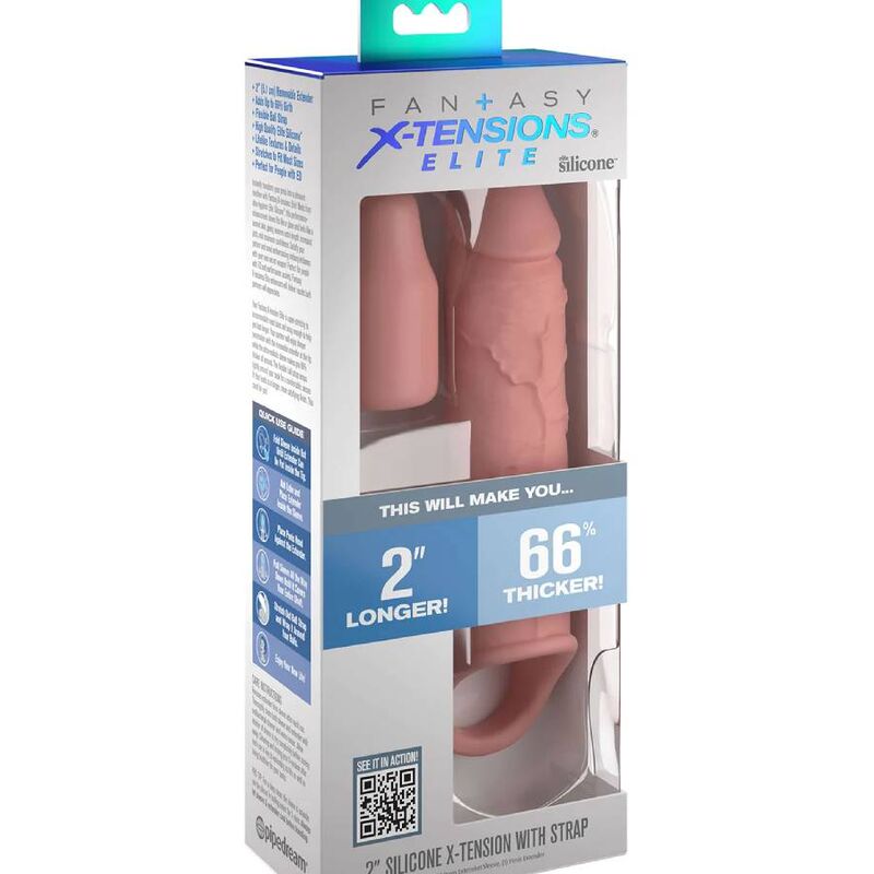 Guaina Fallica con Cinturino Fantasy X-Tensions Elite — 15 cm