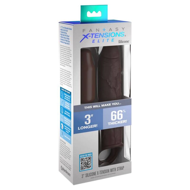 Guaina Fallica con Cinturino Fantasy X-Tensions Elite — 17,78 cm