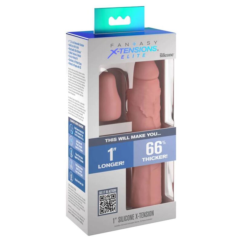 Guaina Fallica con Plug Anale Pipedream Fantasy X-Tensions — 18 cm