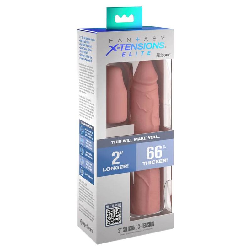 Guaina Fallica con Plug Anale Pipedreams Fantasy X-Tensions — 20 cm