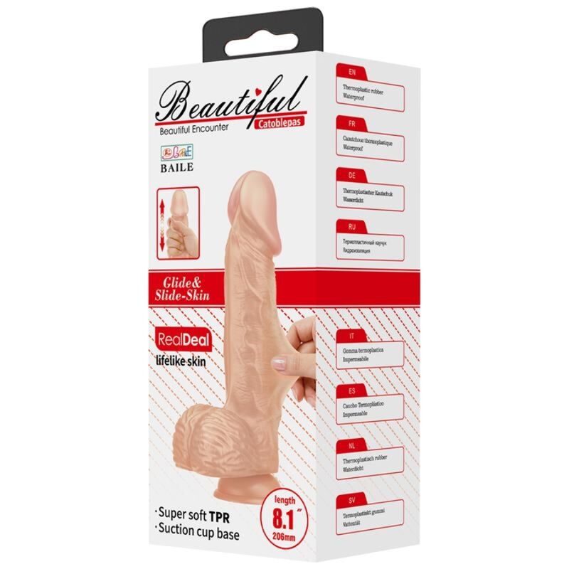 Dildo Realistico Flessibile Baile Catoblepas — 20,6 cm