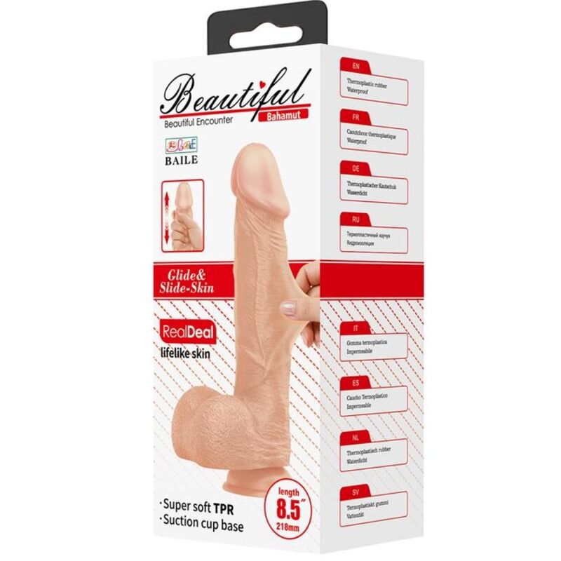 Dildo Realistico Flessibile Baile Bahamut — 21,8 cm