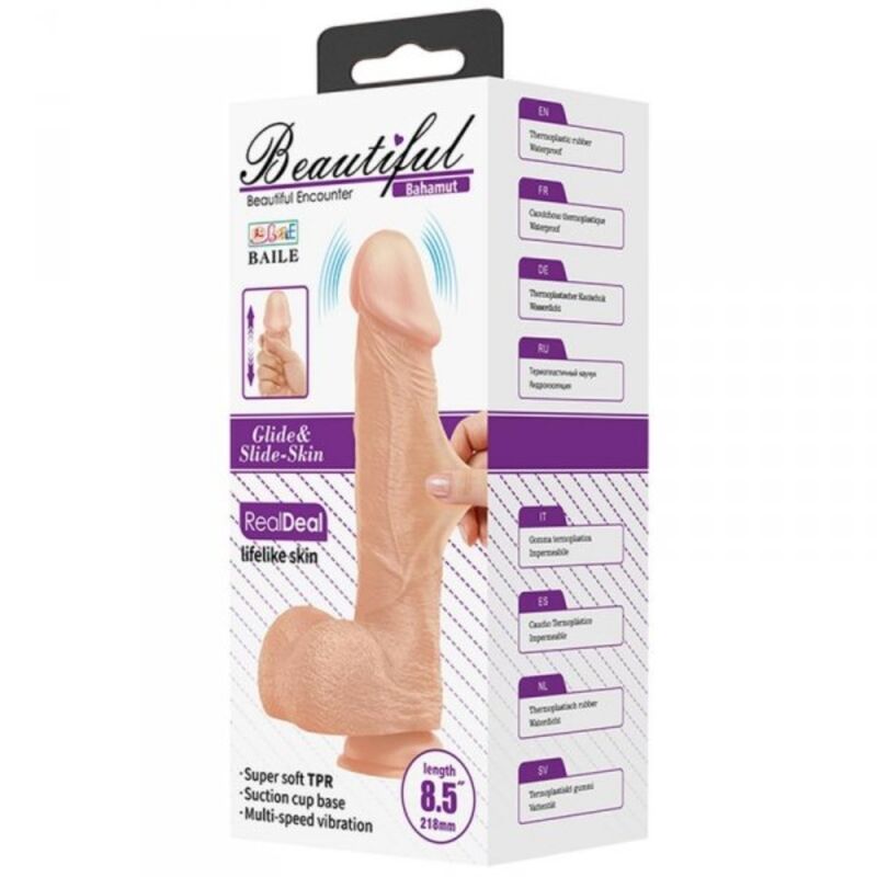 Dildo Realistico Baile Bahamut — TPR, 21.8 cm
